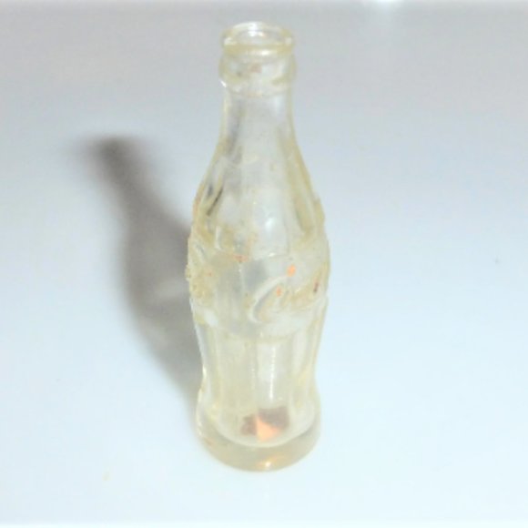 Dominion Glass Teenie Weenie COKE BOTTLE Miniature Coke Bottle Barbie Doll House - Picture 2 of 7